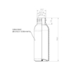 Bild von Plastic flasche 50 ml pet glasklar tall-boston 20-410