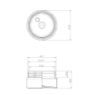 Bild von Plastic tiegel 25 ml pet glasklar h48mm