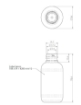 Bild von Plastic flasche 50 ml hdpe weiß boston-round 20-410
