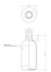Bild von Plastic flasche 100 ml hdpe weiß boston-round 20-410