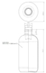 Bild von Plastic flasche 250 ml hdpe weiß boston-round 24-410