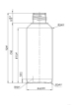 Bild von Plastic flasche 100 ml hdpe weiß 22-410