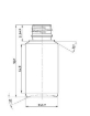 Bild von Plastic flasche 100 ml hdpe natur h28mm verschließbar