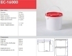 Picture of Kunststof bucket 16 liter pp white met kunststof beugel