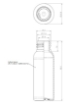 Bild von Plastic flasche 30 ml r-pet glasklar tall-boston 20-410