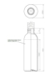 Bild von Plastic flasche 100 ml r-pet glasklar tall-boston 20-410