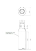 Bild von Plastic flasche 50 ml r-pet glasklar tall-boston 20-410