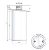 Afbeeldingen van Plastic fles 500 ml pet transparant sharp-cylindrical 28-410