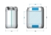 Bild von Kunststof kanister 5 liter hdpe natur un din51 250gr