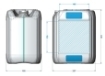 Bild von Kunststof kanister 10 liter hdpe natur un din51