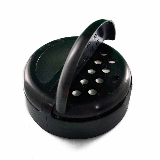 FLAPPERCAP DUO PP ZWART H63MM 1-9 OPENING
