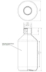Bild von Plastic flasche 300 ml pet amber bruin 28-410 ropp