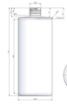 Bild von Plastic flasche 1 liter pet glasklar sharp-cylindrical 28-410