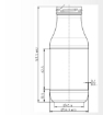 Afbeeldingen van Glazen fles 263 ml glashelder toc43