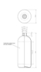 Bild von Plastic flasche 1 liter pet glasklar boston-round 28-410