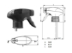 Zwarte Opus Trigger Sprayer 28/410 met 240 mm stijgbuis