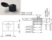 Bild von Flip-top verschluss pp schwarz 24-410