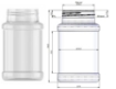Bild von Plastic gewürzglas 500 ml pet glasklar 63sp400 krauter