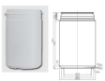Bild von Plastic container (pill-jar) 1 liter pe weiß 82mm