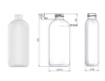 Bild von Plastic flasche 100 ml pet glasklar oval 20-410