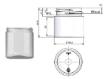 Bild von Plastic tiegel 50 ml pet glasklar 43sp400
