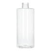 PET flessen GLASHELDER van 500 ml. (0.5 liter) uit de "sharp cylindr" serie met een 28/410 hals.