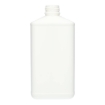hdpe fles 1 liter  rh pol rechthoekig wit din32.