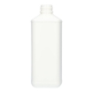hdpe fles 1 liter  rh pol rechthoekig wit din32.