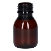 Sirop PET flesjes 60 ml amber bruin 28/410.