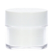  Plastic cremepot 15 ml san transparant wit
