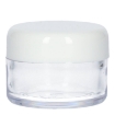 Plastic cremepot 5 ml san transparant
