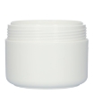Plastic cremepot 200 ml pp-pp wit dubbelwandig