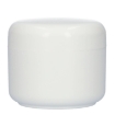 Plastic cremepot 50 ml pp wit dubbelwandig