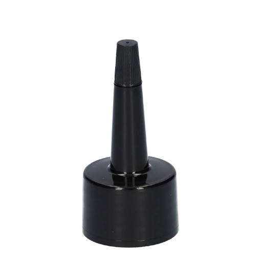 Doseerdop pp zwart 24-410 + cap