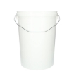 Kunststof emmer 25 liter pp wit met metalen beugel