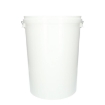 Kunststof emmer 25 liter pp wit met metalen beugel