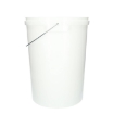 Kunststof emmer 25 liter pp wit met metalen beugel