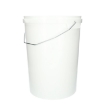 Kunststof emmer 25 liter pp wit met metalen beugel