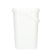 Kunststof emmer 10 liter pp wit ecm met kunststof beugel