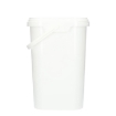 Kunststof emmer 10 liter pp wit ecm met kunststof beugel