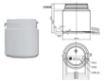 Bild von Plastic container (pill-jar) 150 ml pe weiß h47mm