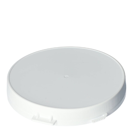 Garantiecap 823 pe wit d122mm verzegelb.
