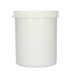 Plastic pot 1,25 liter pp wit incl. schroefdeksel vr