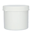 Plastic pot 600 ml pp wit incl. schroefdeksel verzegelbaar
