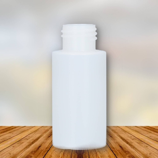 HDPE flessen NATUREL van 50 ml. (0.05 liter) uit de "trend-line" serie met een 24/410 hals. deze hebben een gewicht van 8.8 gr.
