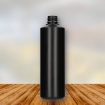 FLES 500 ML HDPE ZWART H28MM VERZEGELB.
