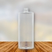 PET flessen GLASHELDER van 1000 ml. (1 liter) uit de "sharp cylindr" serie met een 28/410 hals.