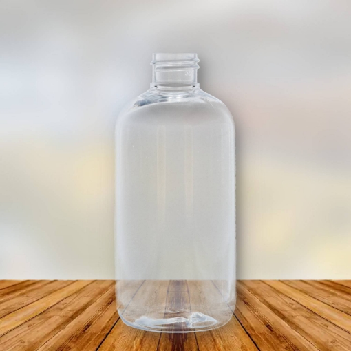 Boston Round PET flessen 250 ml glashelder 24/410
