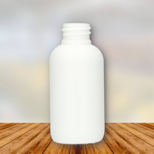 hdpe flesje 50 ml boston round pe wit 20/410.