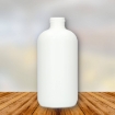 hdpe fles 250 ml boston round pe wit 24/410.